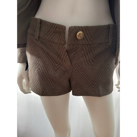 NWOT Marciano Guess Women's Blazer Jacket + Pants Shorts Brown 2 - Picture 4 of 14